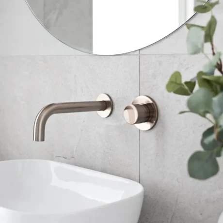 Round Wall Mixer Pinless Handle Trim Kit (In-wall Body Not Included)