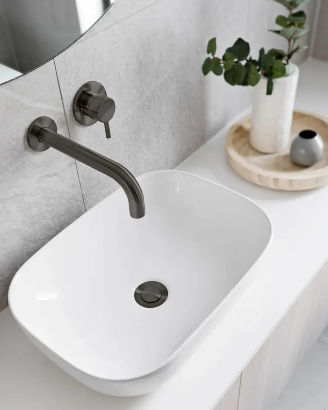 Round Wall Mixer Short Pin lever Trim Kit (In-wall Body Not Included) - Image 2