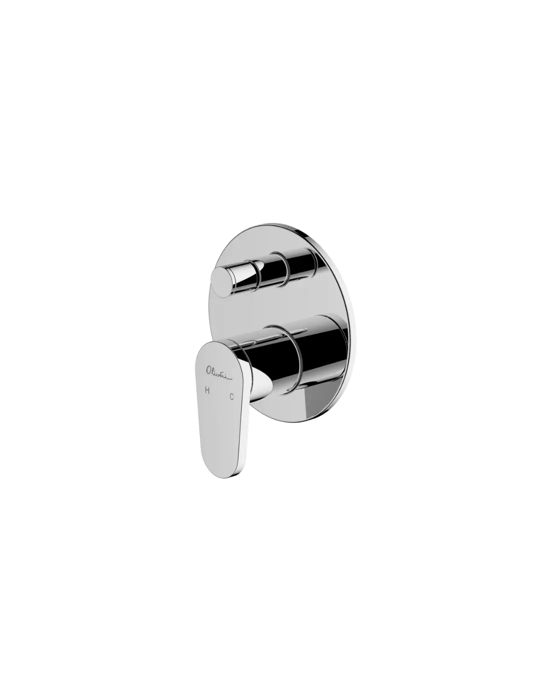 London Chrome Wall Mixer With Diverter