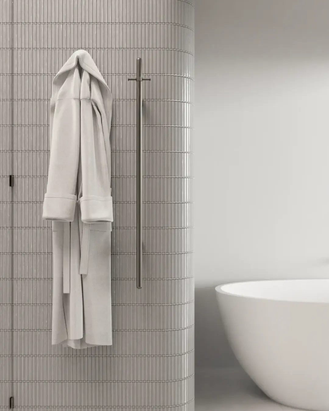 Heated Vertical Towel Rail - Image 2