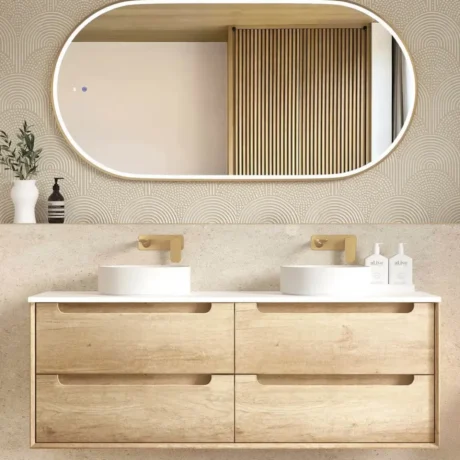 Byron Oak Wall Hung Vanity