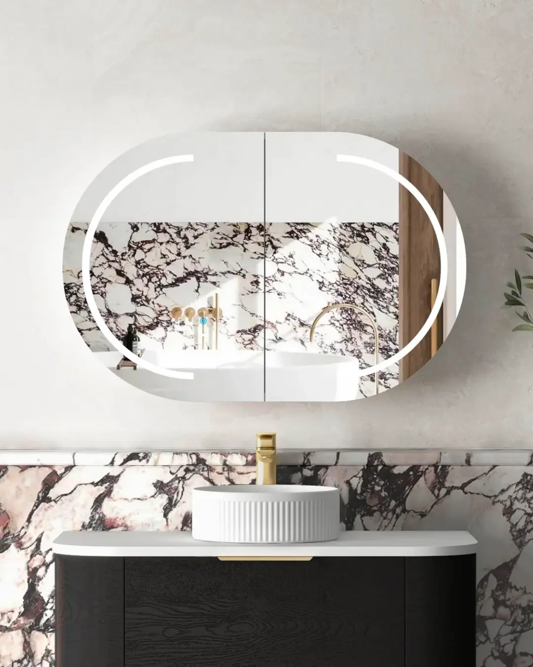 Bondi 900x600 LED Shaving Cabinet