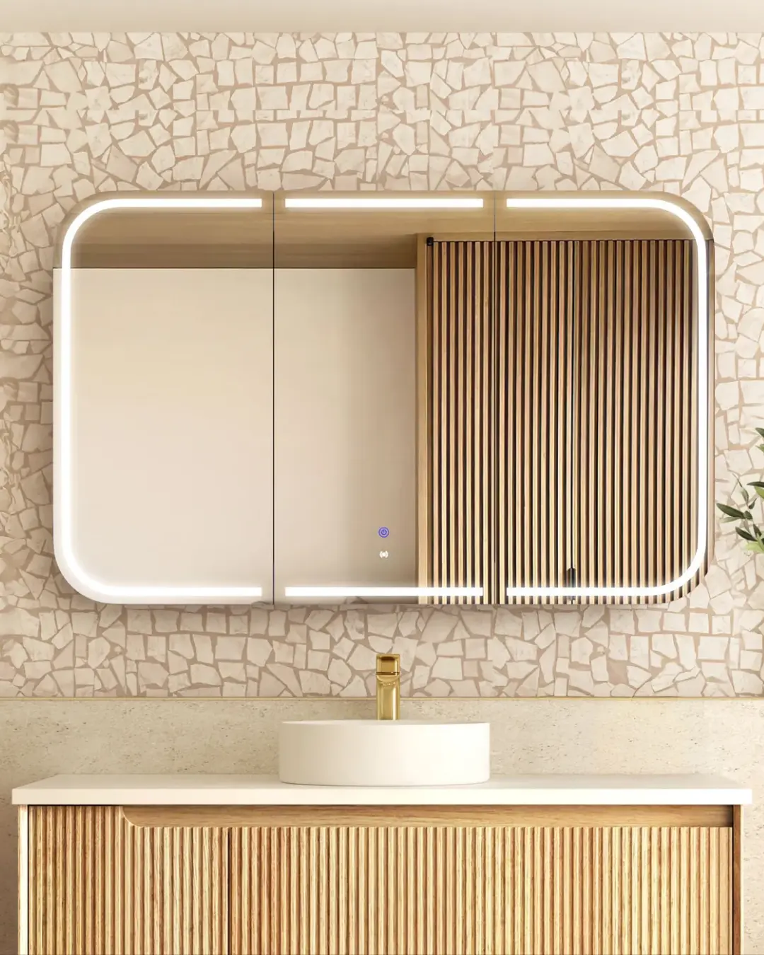 Newport 1200x750 LED Shaving Cabinet