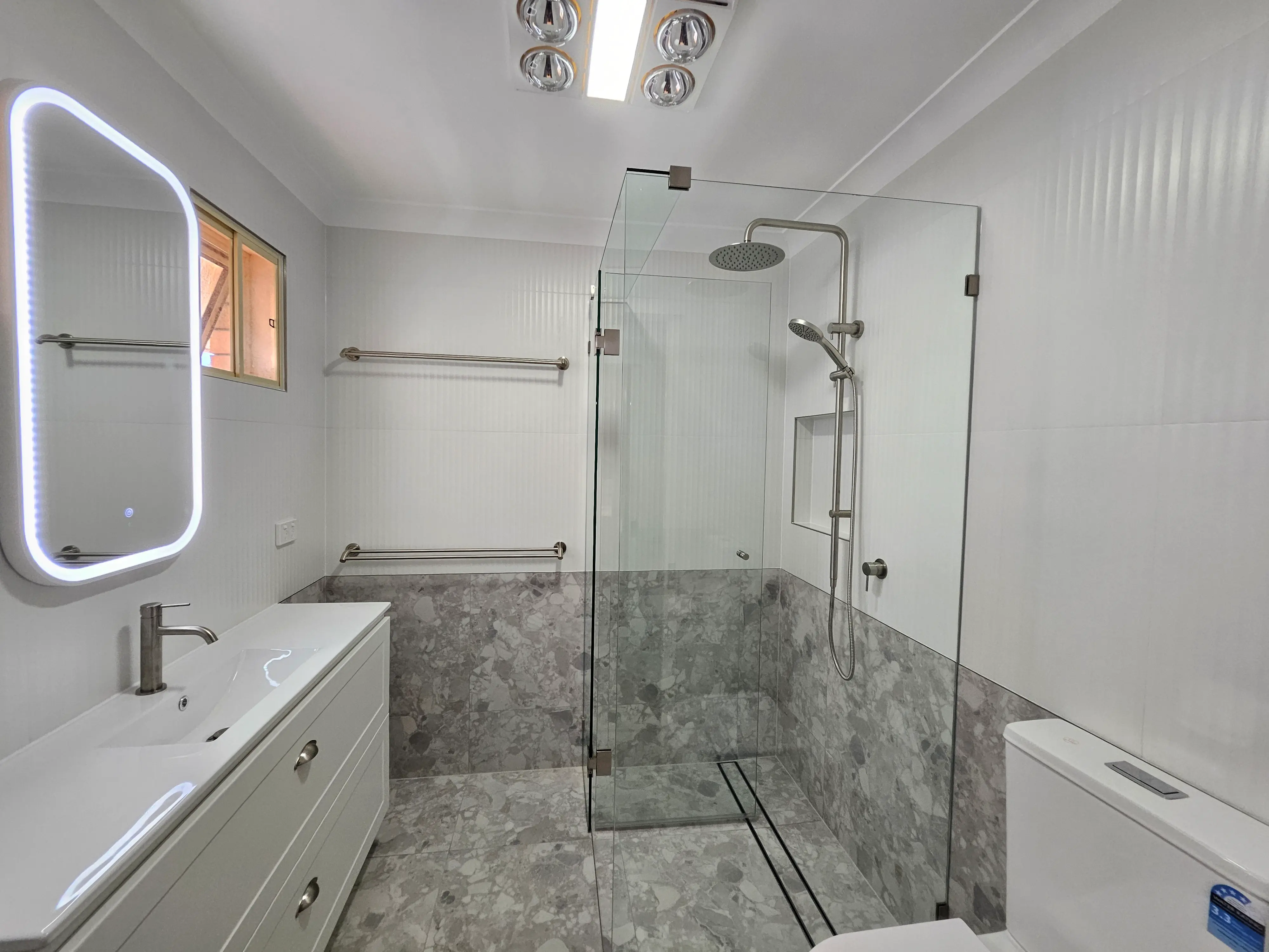 Coorparoo Bathroom Renovation, completed by One Stop Bath & Tiles